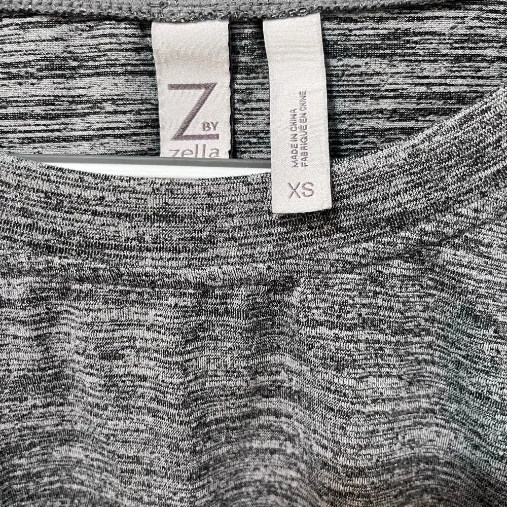 Zella Active Cropped Long Sleeve Top Heather Gray XS - Picture 5 of 9